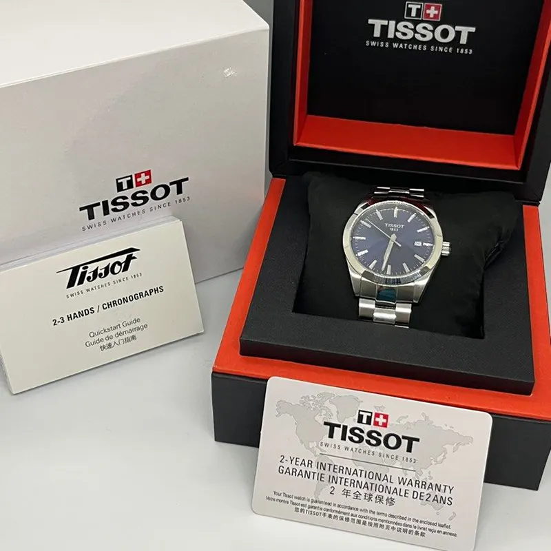 Tissot Gentleman Quartz Blue Dial Men's Watch- T127.410.11.041.00